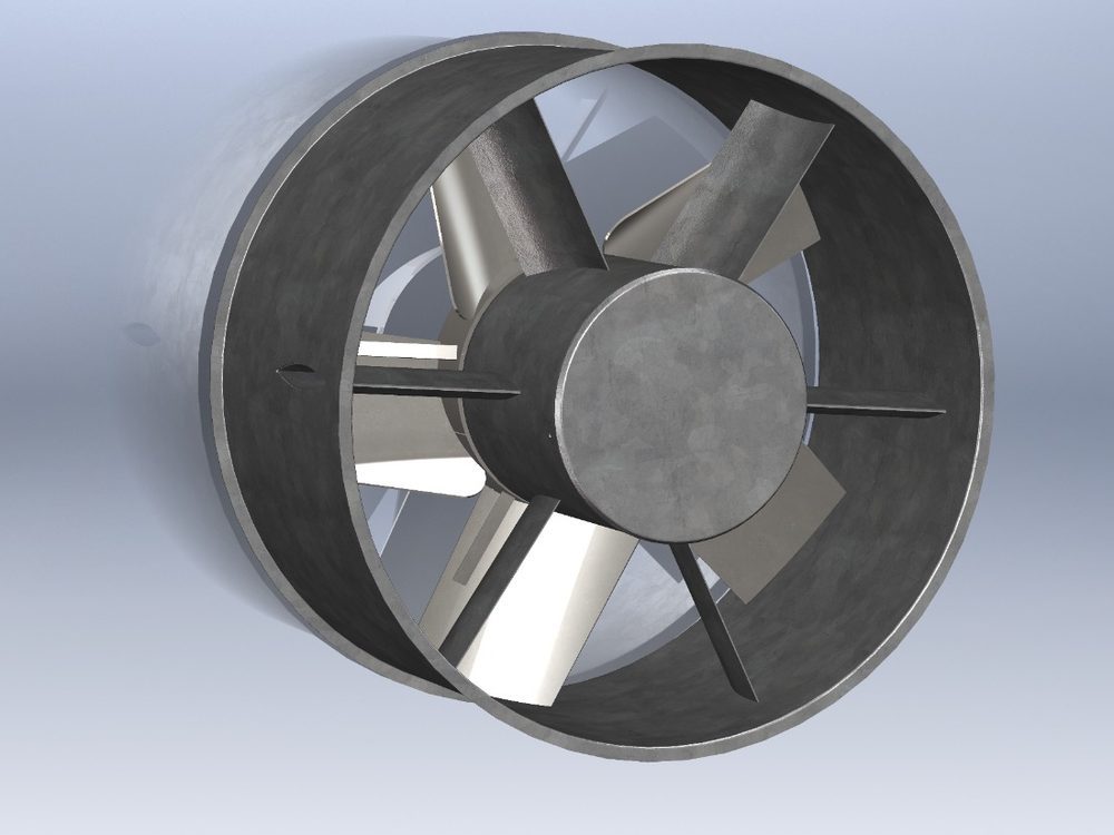 Modelo 3D do ventilador AX 910, vista 4